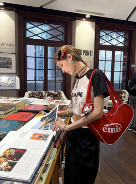 SourceWithU   chill. 立体字母拼接插肩tee夏女圆领印花短袖上衣