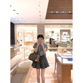 型绝好 SourceWithU 版 80空气感天然棉miu系3色系带A字短裙半身裙