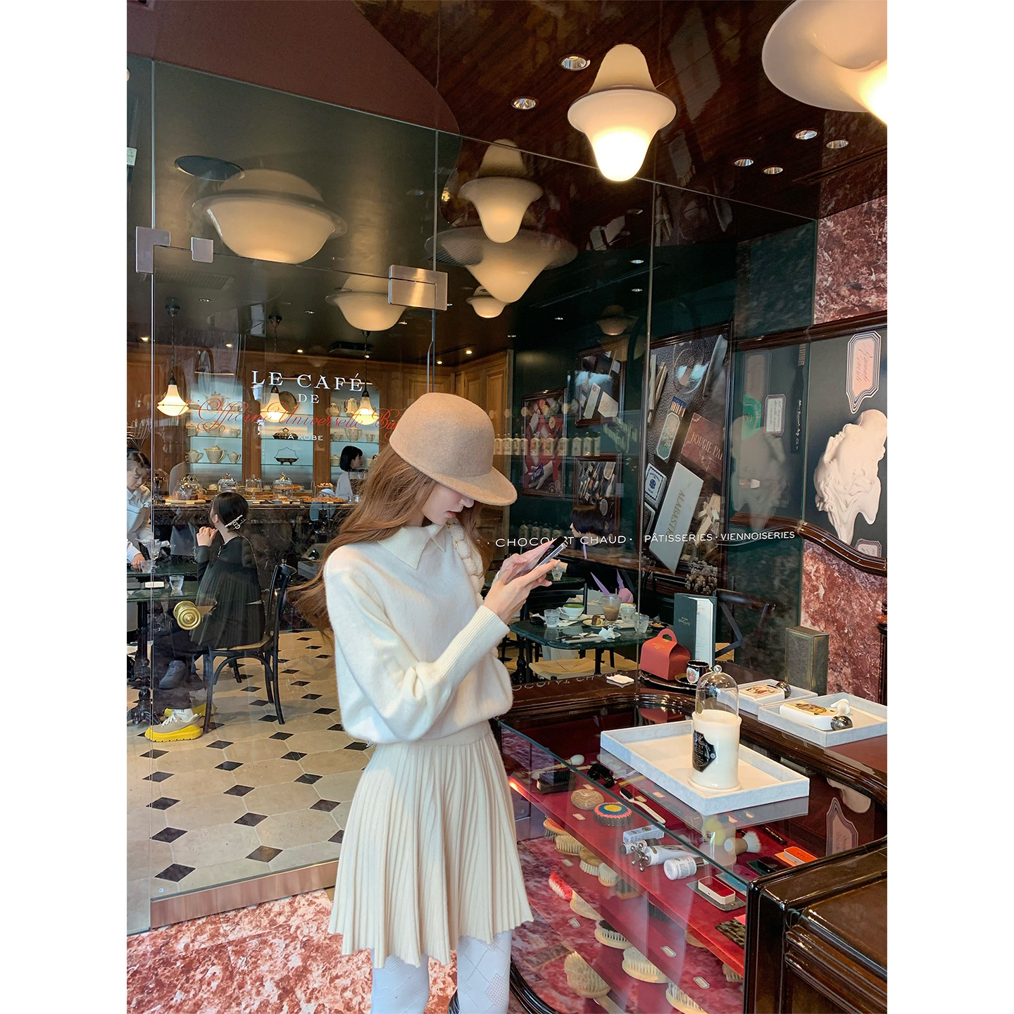 100羊毛打底针织衫毛衣