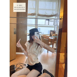 SourceWithU 1940’s Di*r刺绣仿真丝定制蕾丝上衣古董缎面连衣裙