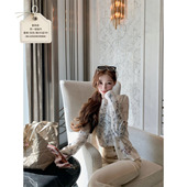 SourceWithU 女 三件套装 r花园1b1精工刺绣马海毛绵羊毛针织衫