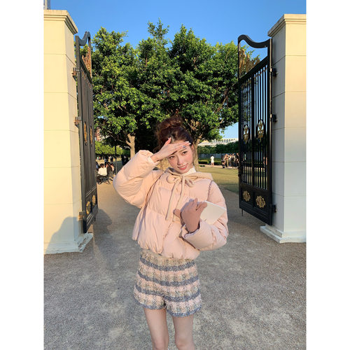 SourceWithU长短针织连帽面包服