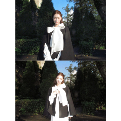 SourceWithU西装棉斗篷外套