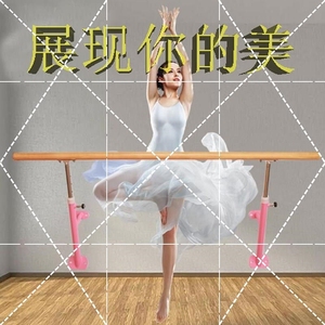。舞蹈把杆壁挂式可升降舞蹈房舞蹈把杆固定式形体舞蹈室把杆压腿