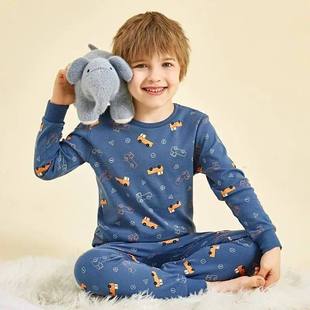 Long Clo Baby Children Sleeve Autumn Pajamas Boy Teens New