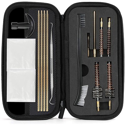 Copper Gun Barrel Brush Set Cleaning Gun Maintenance Tool Se