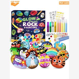 The Gift Kit Crafts Birthday Glow Rock Painting Dark