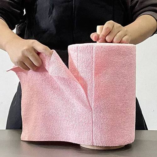 1Roll 20Sheets Reusable Microfiber Cleaning Wipes Household