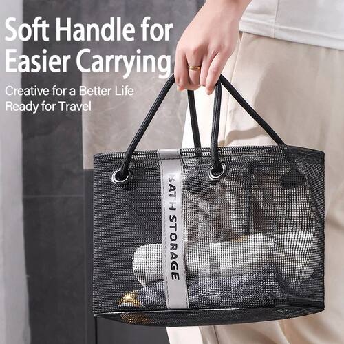 Large Capacity Collapsible Mesh Drain Basket 2in1 Travel Toi