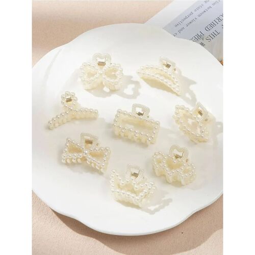 8PCS Women's Minimalist And Fashionable Mini 4CM Imitation P