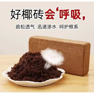 椰砖营养土通用型大颗粒透气懒人家用阳台植物花土种菜泥土脱盐肥