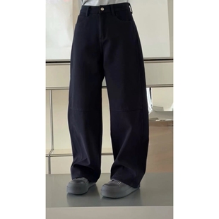 女25年冬季 现货热卖 加绒牛仔裤 显瘦直筒裤 诗歌兰1676质感休闲个性