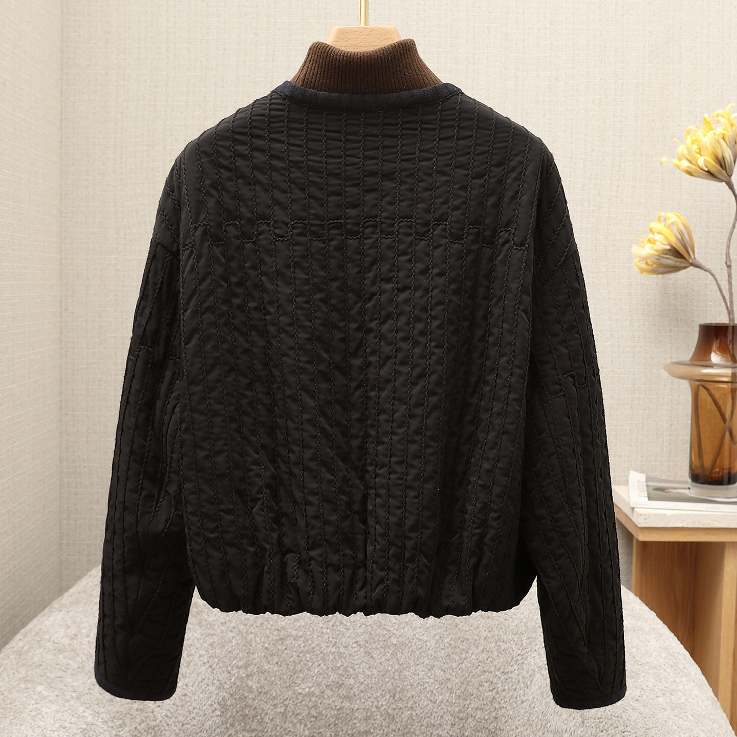 『商场同款』桑蚕丝真丝外套女2025秋冬新款高端小个子短款外套女