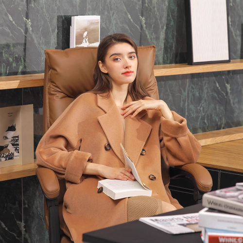 经典款101801双面羊毛大衣max过膝长款宽松高端赫本风毛呢大衣女