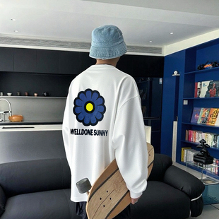 Welldone Sunny高级感小众潮牌情侣内搭打底衫上衣美式长袖T恤男