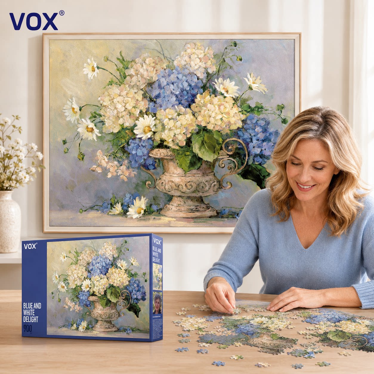VOX拼图大人减压玩具静物花卉