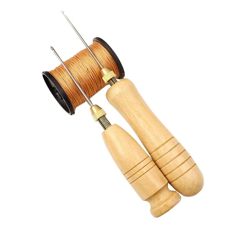 上鞋锥子修纳鞋底上线铜直孔锥套装钢缝锥补鞋子的工具打孔针钩针