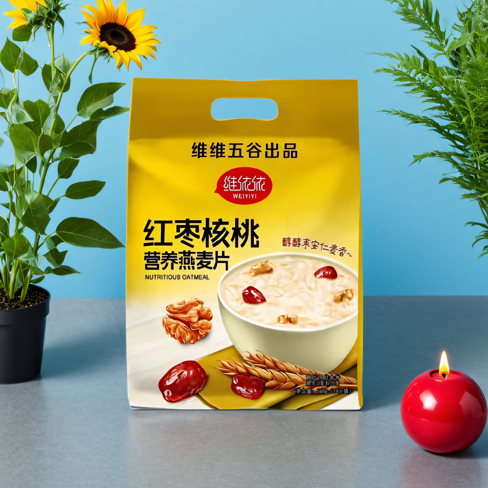 维维五谷出品维依依营养麦片560g即食燕麦片速食早餐营养美味正品,咖啡/麦片/冲饮,多谷物麦片,淘宝优惠券,粉丝福利购,淘宝优惠卷