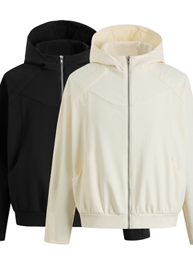 GOSNACE/GOS 连帽软壳绒夹克分割解构活页设计秋冬cleanfit外套