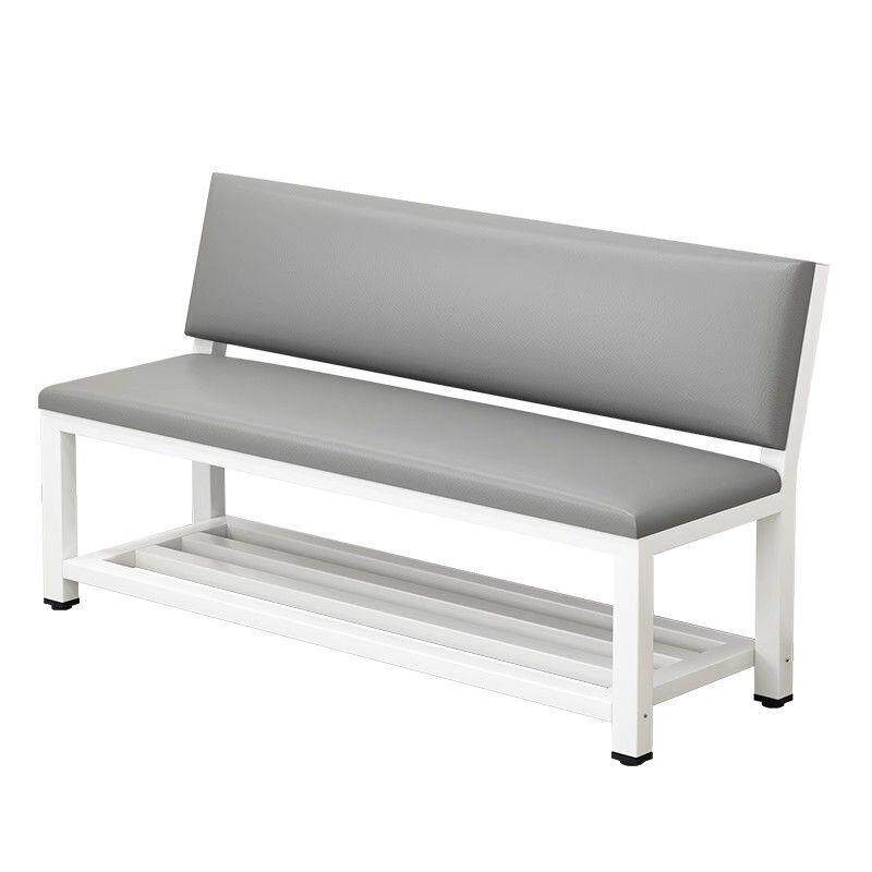 长条软包长椅简约靠背理发店沙发等候健身房休息区椅子凳子长条椅