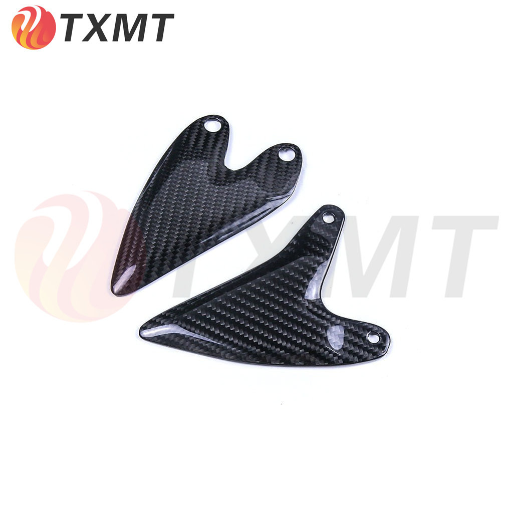 适用摩托车配件Kawasiki川崎ninja400 2018+ 改装碳纤维脚踏护板