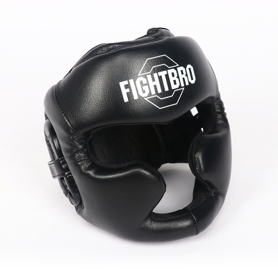 FIGHTBRO飞特氏超纤拳击头盔护脸护头成人散打头盔格斗泰拳护具