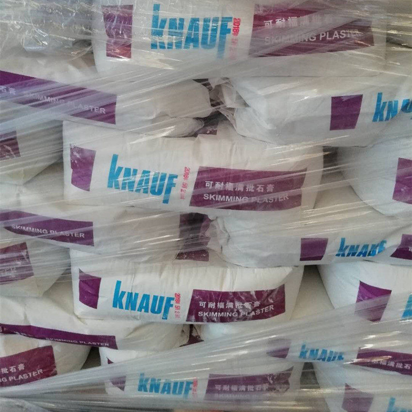 德国可耐福knauf嵌缝膏石膏粉腻子填缝剂料抗防开裂喷涂石膏15kg