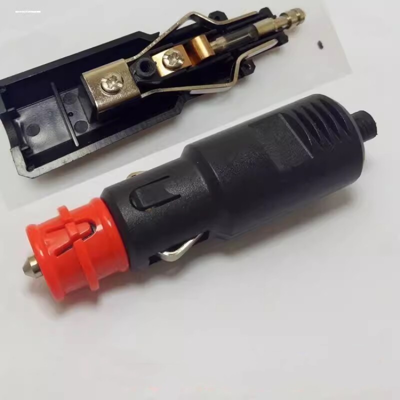 大功率汽车车载点烟器插头12V24V充气泵 吸尘器20A 点烟线公头