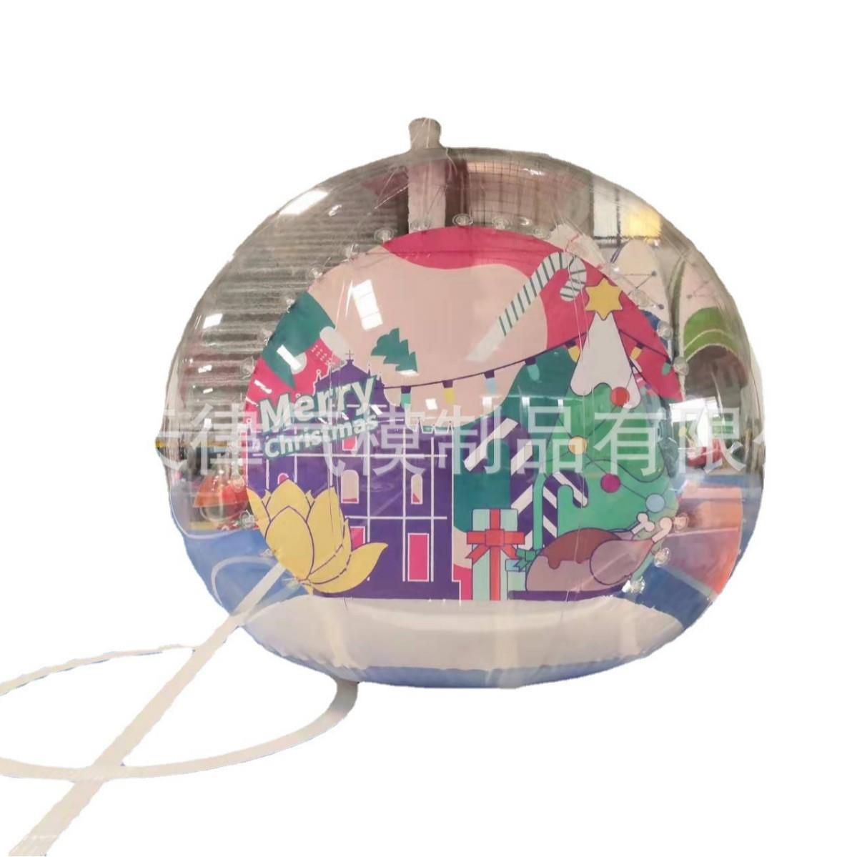 圣诞节雪花球泡泡屋广告商场展览透明雪人圣诞老人水晶球气模