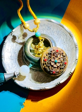 原创金翅大鹏鸟纯金吊坠