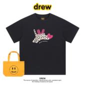 上衣夏季 纯棉流行明星短袖 猫咪T恤可爱情侣装 Drew笑脸虞书欣同款