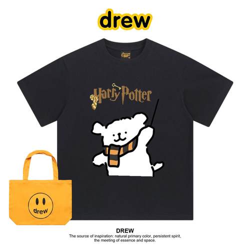 Drew线条小狗哈利波特联名T恤