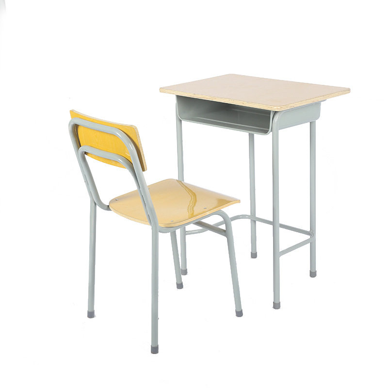 厂家直供供中小学生课桌椅学校培训班辅导班简易式直杆课桌椅定制