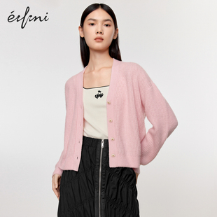 年秋季 伊芙丽休闲慵懒风百搭毛针织衫 1EA132511 商场同款