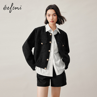 伊芙丽outlets店小香风外套女1E8911461 入会1件9折 0元