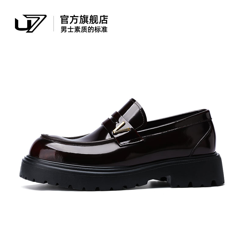 u7品牌头层牛皮商务英伦正装皮鞋