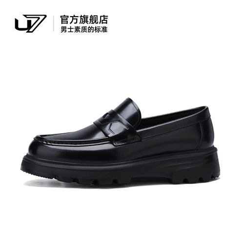 u7商务休闲皮鞋头层牛皮亲肤舒适