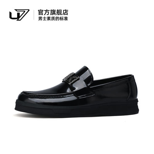 u7休闲皮鞋头层牛皮乐福鞋