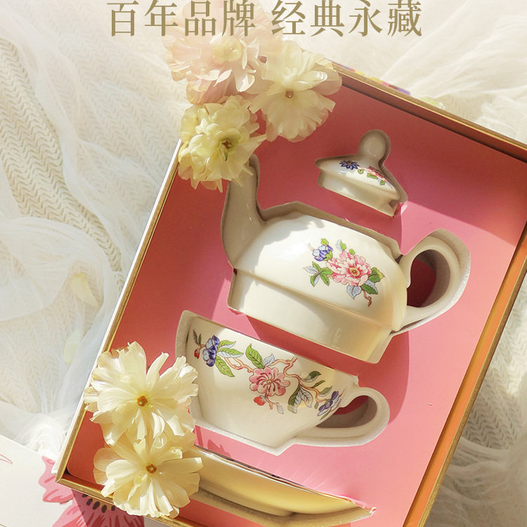 英国Aynsley安斯丽雀鸟高档精致骨瓷茶壶茶具套装子母壶杯碟家用