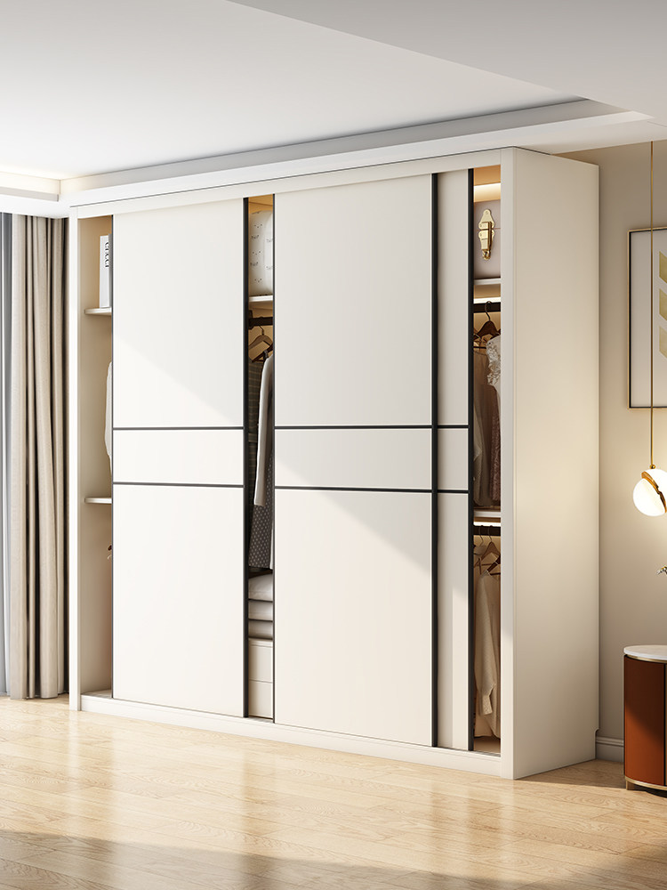 国富Enf级实木推拉门衣柜小公寓卧室现代简单定制推拉顶衣柜,住宅家具,独立衣柜,淘宝优惠券,粉丝福利购,淘宝优惠卷