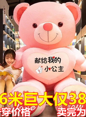 毛绒玩具大熊公仔熊猫布娃娃女孩抱抱熊抱着六一儿童节的生日礼物