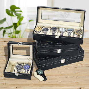 Clock Watches Jewelry Boxes Case Leather Watch Box Case 1