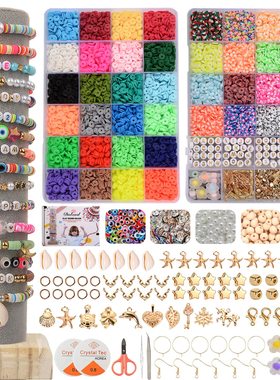 10000Pcs/Box 6mm Clay Bracelet Beads for Jewelry Making Kit