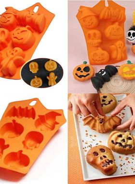 Pumpkin Halloween Silicone Mold for Cake Biscuit Candy Bakin