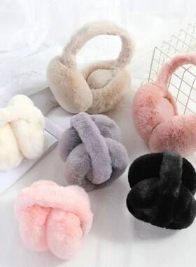 1PC Soft Plush Ear Warmer Winter Warm Earmuffs Solid Color