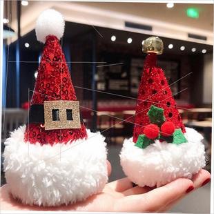 Santa hat bobby pin cartoon hair buckle sells cute dress up