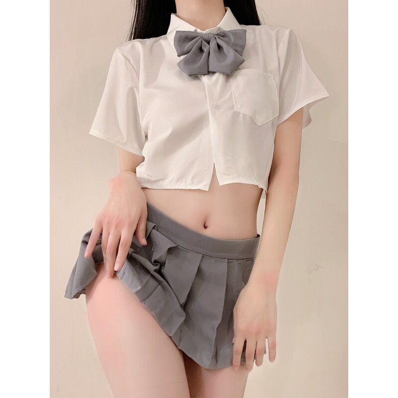 性感学院风校园服装纯欲cosp肚兜