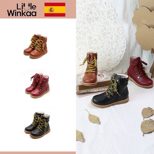 littlewinkaa系带复古登山靴