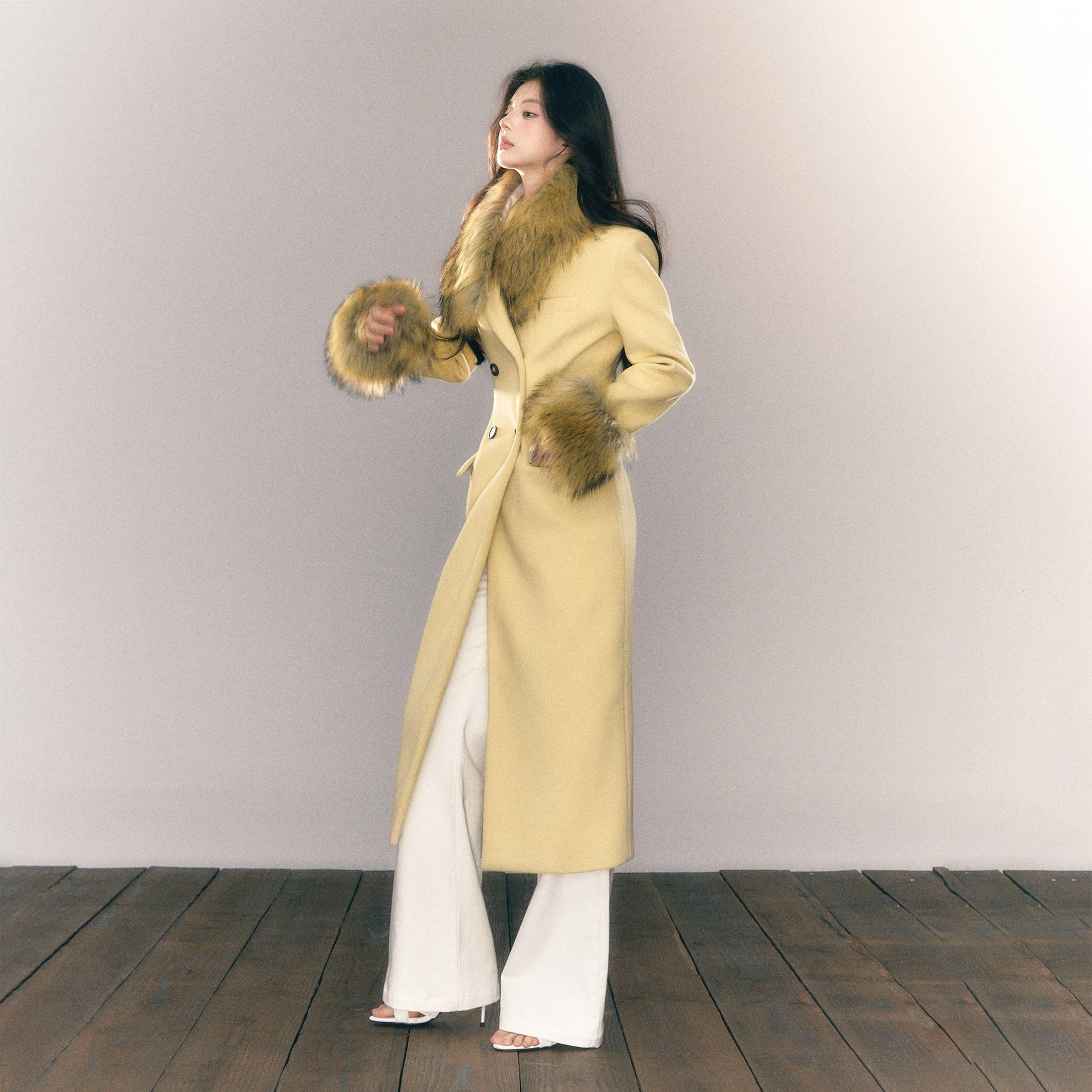 MMMOUND 长款毛呢外套女秋季新款修身大衣,女装/女士精品,毛呢外套,淘宝优惠券,粉丝福利购,淘宝优惠卷