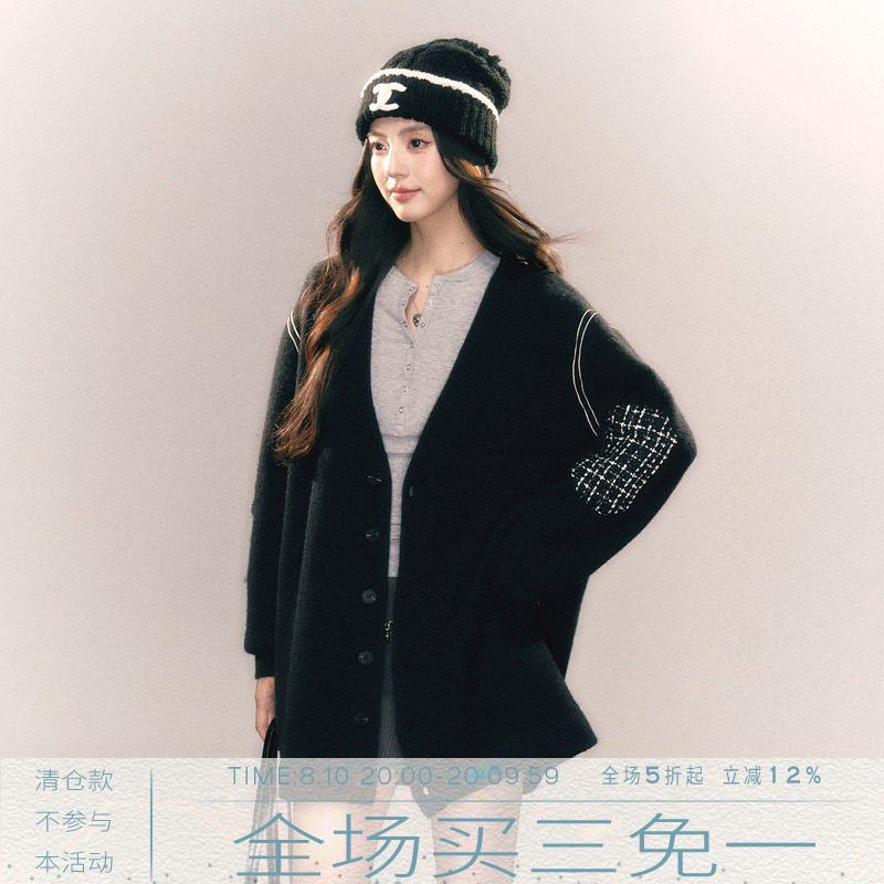 MMMOUND新品上新黑色毛衣图片